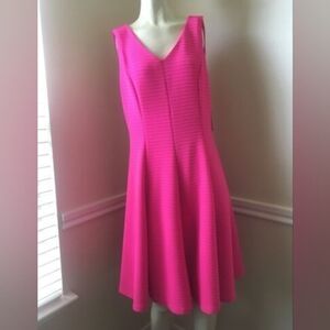 Leslie Fay Pink A line Dress || sz4 || EUC